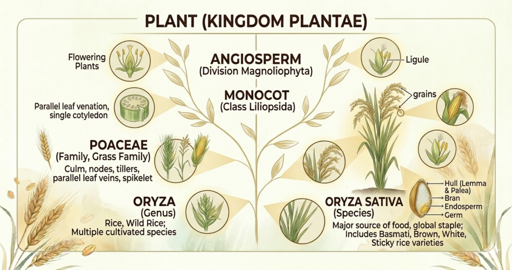 Rice Scientific Classification (Full Plant Taxonomy Explained) -  OrganicFarmingPro