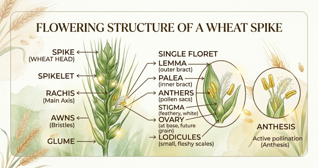 Is Wheat an Angiosperm? Classification of Wheat Explained 1 wheat plant flowering spike angiosperm classification