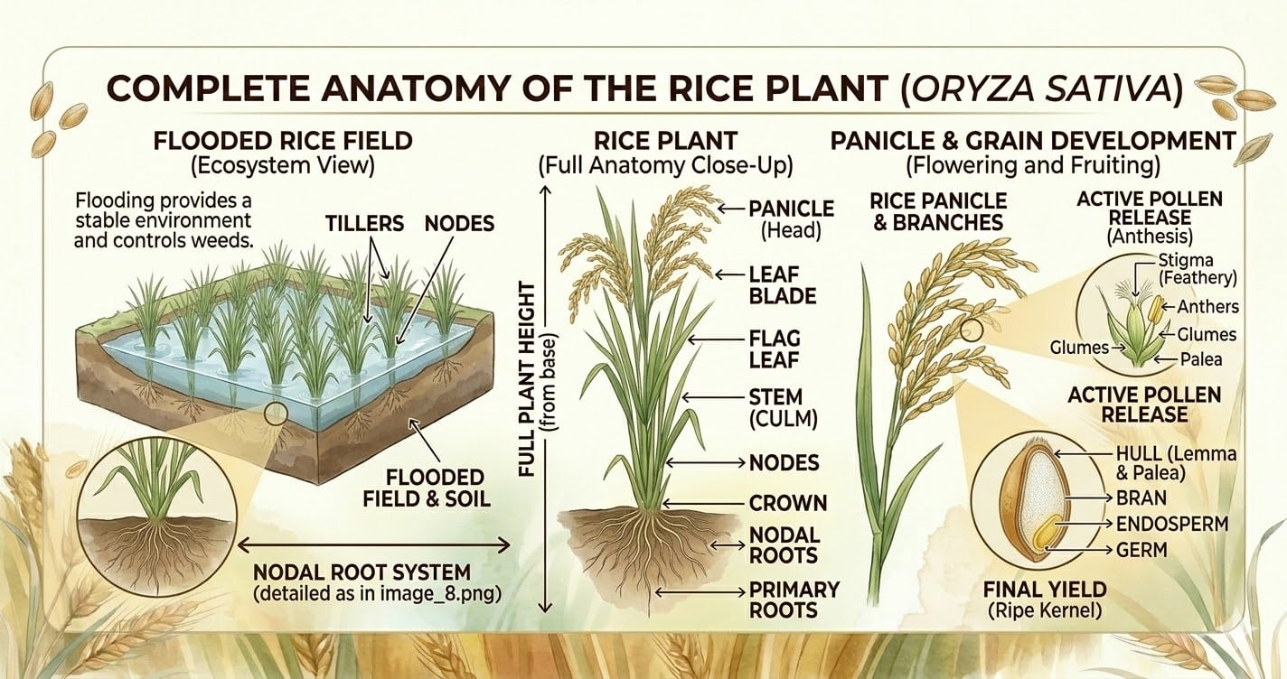 Good Rice Crop Rice Crop Explained (Types, Structure, Growth & Uses) - OrganicFarmingPro