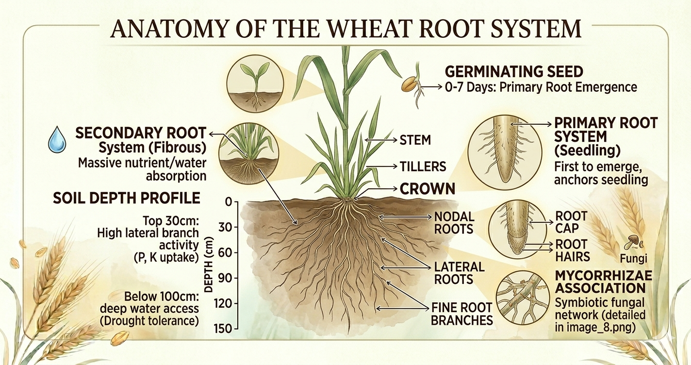 Wheat Root System Explained (Types, Diagram & Functions) - OrganicFarmingPro